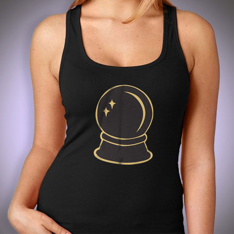 Crystal Ball Luck Magic Witch Vintage Retro Women'S Tank Top