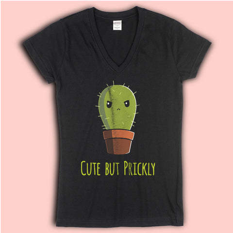 Cute But Prickly Women'S V Neck