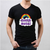 Cute Death Metal Rainbow Funny Swag Men'S V Neck