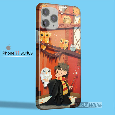 Cute harry poter and owl   iPhone 11 Case