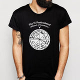 The IT Professional Wheel of Answers logo Men's T shirt