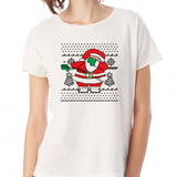 Dabbing Santa Ugly Christmas Women'S T Shirt