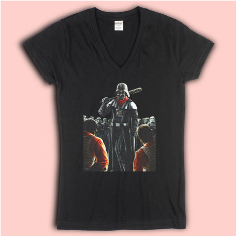 Darth Vader Negan Shirt Walking Dead Women'S V Neck