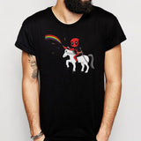 Deadpool Funny Rainbow Unicorn Chibi Dead Pool Parody Men'S T Shirt