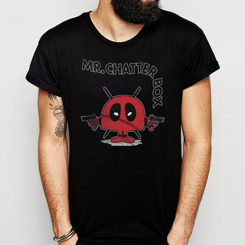 Deadpool Mr Chatterbox Mr Men Marvel Mashup Men'S T Shirt