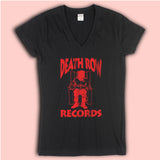Death Row Records Red Logo Women'S V Neck