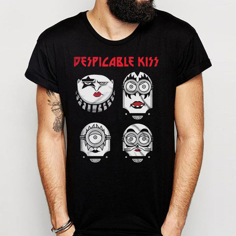 Despicable Me Kiss Funny Minions Men'S T Shirt