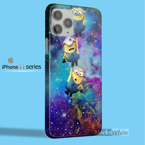 Despicable Me Minions fall in the galaxy   iPhone 11 Case