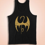 Details About  Iron Fist Distressed Logo Marvel Officially Licensed Adult Men'S Tank Top