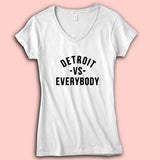 Detroit Vs Everybody Standard Women'S V Neck