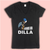 Dilla Schroeder Hip Hop Rap Wu Tang Women'S V Neck