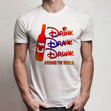 Disney Drinking Around The World Logo  Men'S T Shirt