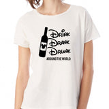 Disney Drinking Around The World Women'S T Shirt