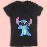 Disney Lilo And Stitch Sunglasses Women'S V Neck