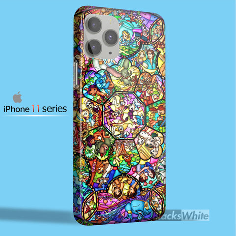 Disney character stain glass   iPhone 11 Case