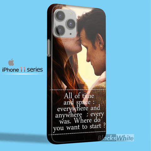 Doctor Who Matt Smith and Amy Pond quote   iPhone 11 Case