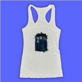 Doctor Who Tardis Blue Boxtime And Space Women'S Tank Top Racerback