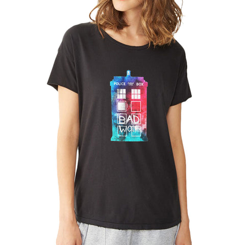 Doctor Who Tardis Box Art Women'S T Shirt