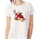 Donald Duck Devil Witch Women'S T Shirt
