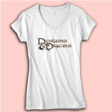 Dungeons And Dragons Logo Women'S V Neck