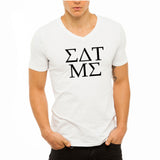 Eat Me Funny Greek Letters Men'S V Neck