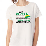 Elves Food Groups Christmas Shirt Funny Women'S T Shirt