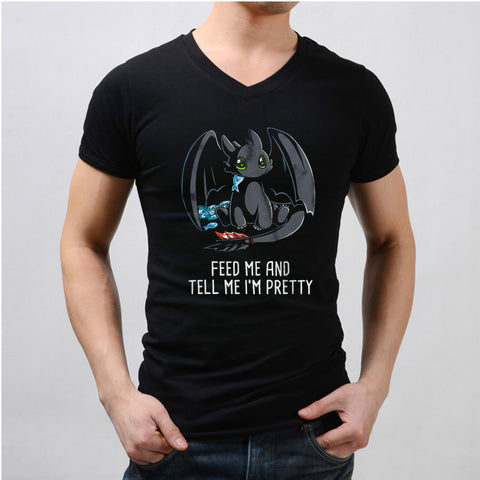 Feed Me And Tell Me Im Pretty Men'S V Neck