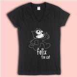 Felix The Cat Sing Women'S V Neck