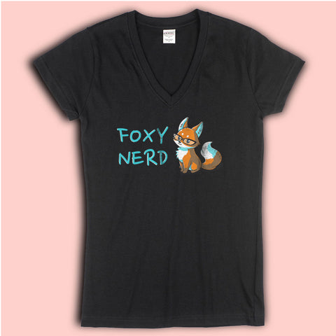 Foxy Nerd Women'S V Neck