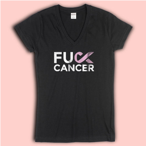 Fuck Cancer Women'S V Neck