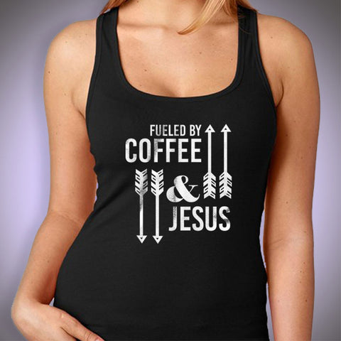 Fueled By Coffee And Jesus With Arrows Women'S Tank Top