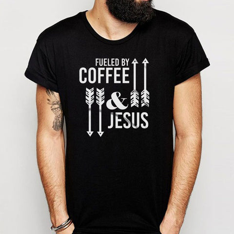 Fueled By Coffee And Jesus With Arrows Men'S T Shirt