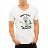 Funny Rick And Morty Riggity Wrecked Men'S V Neck