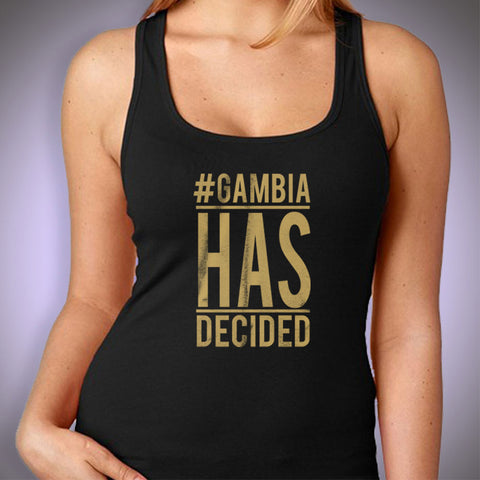 Gambiahasdecided Women'S Tank Top