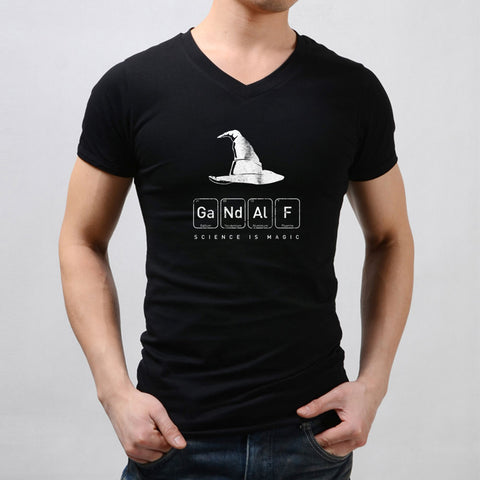 Gandalf  Lord Of The Rings Wizard Chemistry Science You Shal Not Pass Men'S V Neck