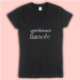 Girlfriend Fiance Engagement Just Engaged Women'S V Neck
