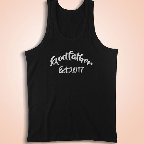 Godfather Est 2017 Will You Be My Godfather Men'S Tank Top