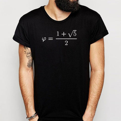 Golden Ratio Phi Formula Math Mathematics Men'S T Shirt