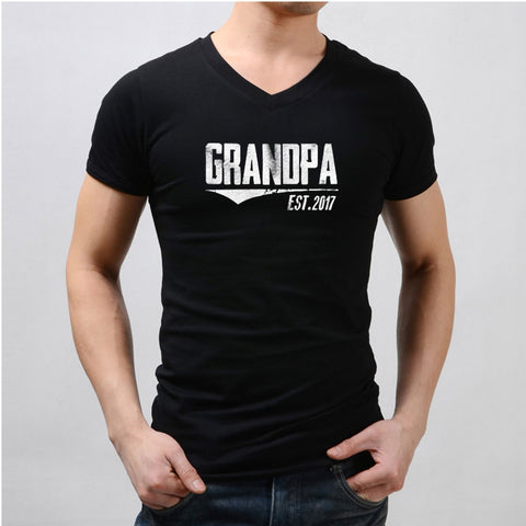 Grandpa Est 2017 Men'S V Neck