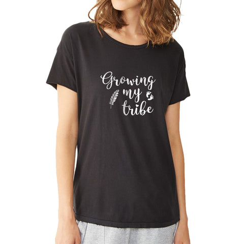 Growing My Tribe Gym Sport Runner Yoga Funny Thanksgiving Christmas Funny Quotes Women'S T Shirt