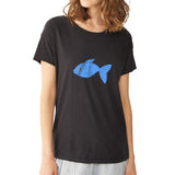 Happy Blue Fish Women'S T Shirt
