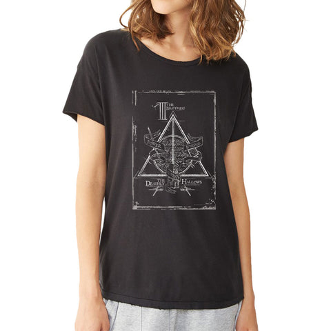 Harry Potter The Three Brothers Deathly Hallows Frame Women'S T Shirt