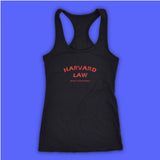 Harvard Law Just Kidding Oversized Funny Hipster Harvard University Women'S Tank Top Racerback