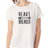 Heart Breaker Arrow Design Valentine'S Day Women'S T Shirt