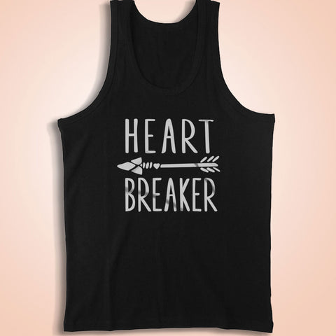 Heart Breaker Arrow Design Valentine'S Day Men'S Tank Top
