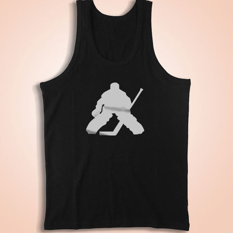 Hockey Goalie Hockey Player Silhouette Men'S Tank Top