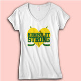 Humboldt Strong Stickers Women'S V Neck