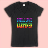 I Still Love Laettner Logo Women'S V Neck