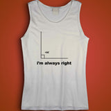 I'M Always Right With A 90 Degree Angle Or Right Angle Men'S Tank Top