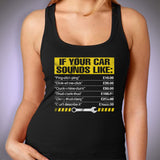 If Your Car Sounds Like, Mens Funny Mechanic Women'S Tank Top